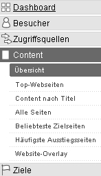 Analizar Google - el contenido del menú