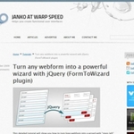 jQuery FormToWizard plugin