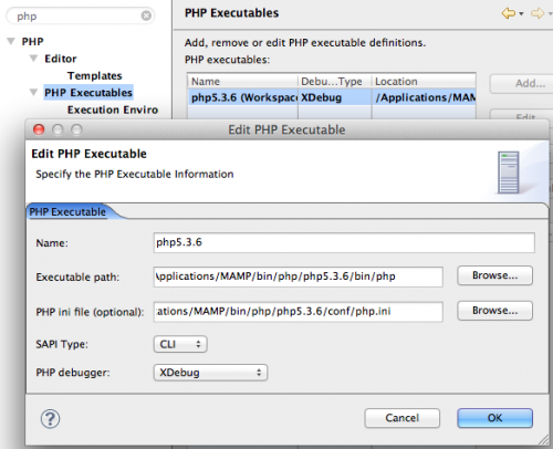 eclipse php-executeable